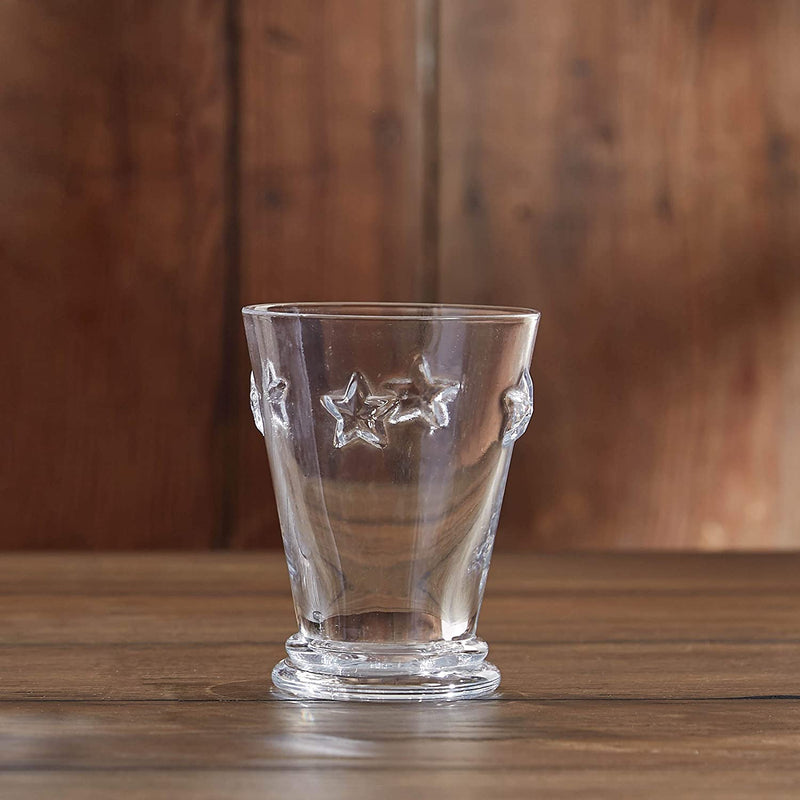 Embossed Star - Juice Glass - 9 ounce - Shelburne Country Store