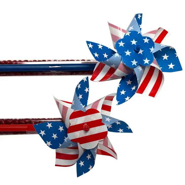 Patriotic Sunny Seed Pinwheel Toppers - Shelburne Country Store