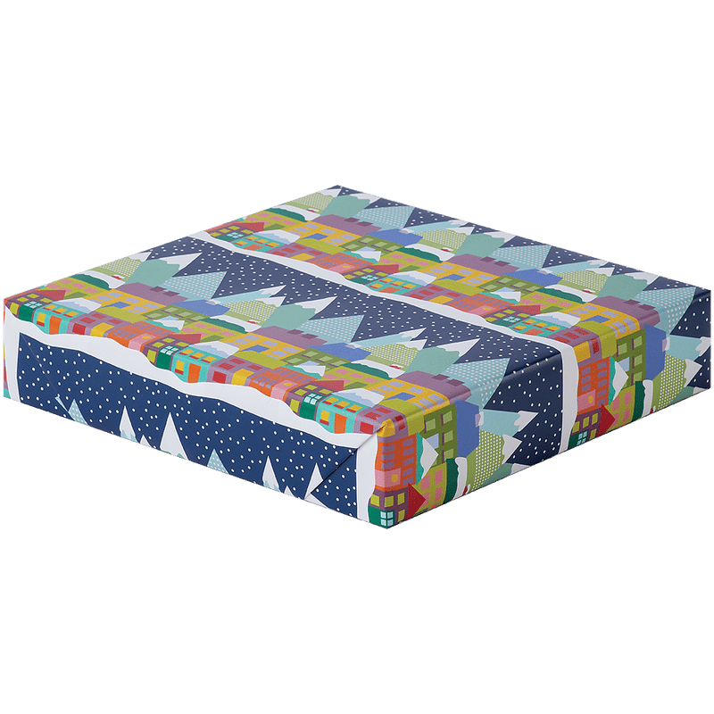 Alpine Village Christmas Gift Wrap - 30" x 10 feet - Shelburne Country Store