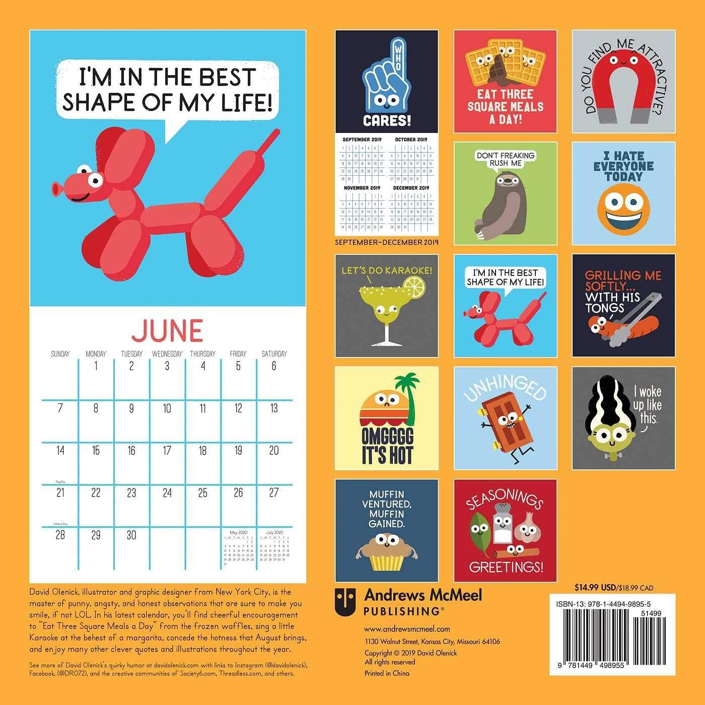 2020 The Art of David Olenick Calender - Shelburne Country Store