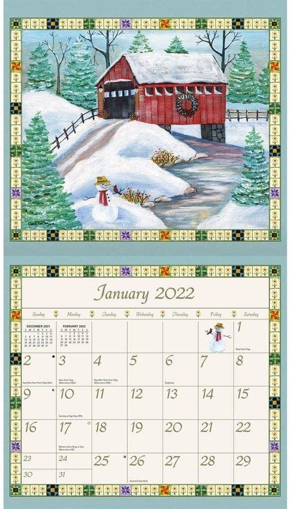 2022 Country Sampler Wall Calendar - Shelburne Country Store