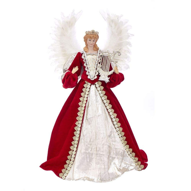 Ruby Platinum Fabric Angel Tablepiece - Shelburne Country Store