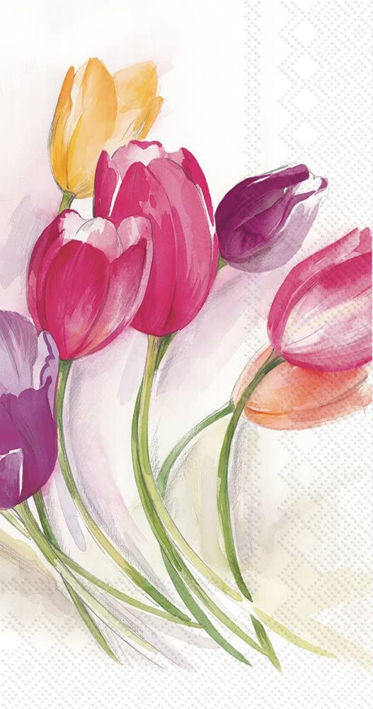 Tulip Season Guest Towel - Shelburne Country Store