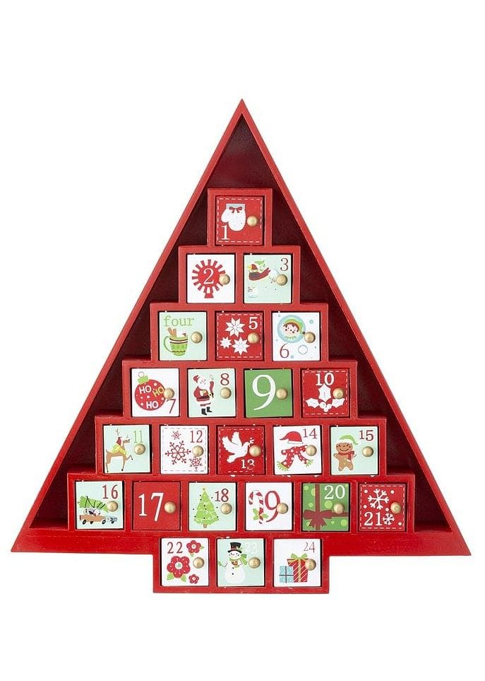 Tree Advent Calendar: 13 x 14 inches - - Shelburne Country Store