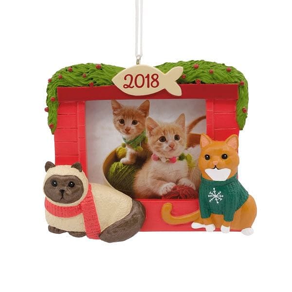 Classic Cats 2018 Dated Photo Ornament - Shelburne Country Store