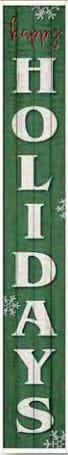 Happy Holidays Sign 48" x 8" - Green - Shelburne Country Store