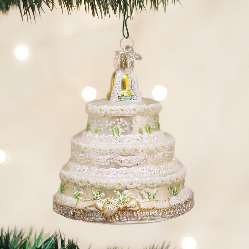 Old World Christmas Wedding Cake Glass Blown Ornament - Shelburne Country Store