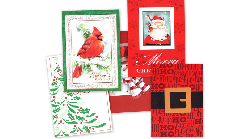 Deluxe Christmas Card 40 piece Value Pack - - Shelburne Country Store