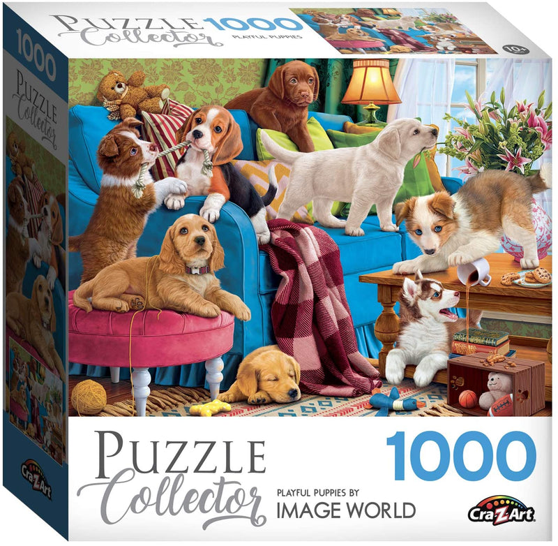 Cra-Z-Art 1000 Piece Puzzle - Playful Puppies - Shelburne Country Store