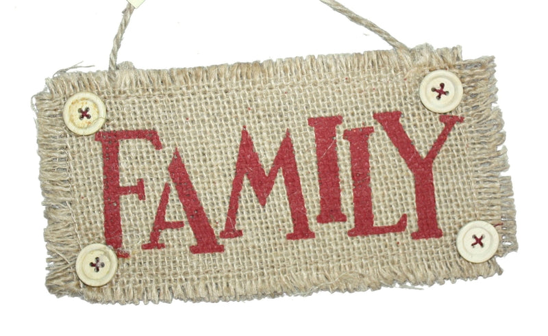 7 Inch Burlap Word Ornament - Hope - Shelburne Country Store