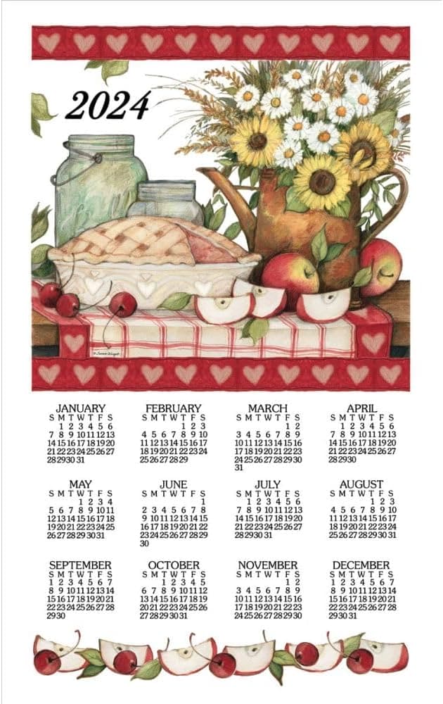 2024 Linen Calendar - Apple Pie - Shelburne Country Store