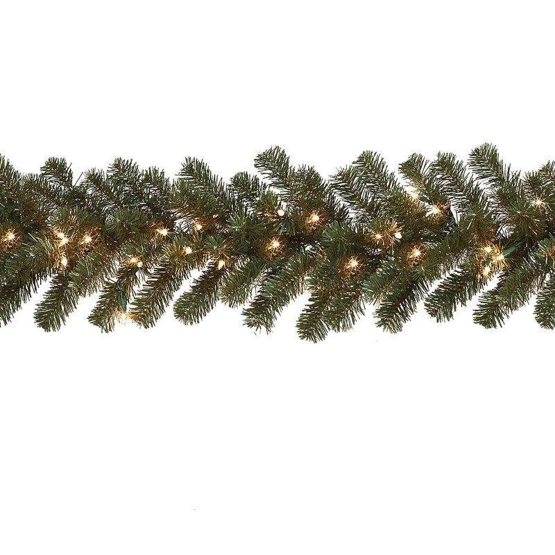 9' x 12" Pre-Lit Balsam Pine Garland - Shelburne Country Store