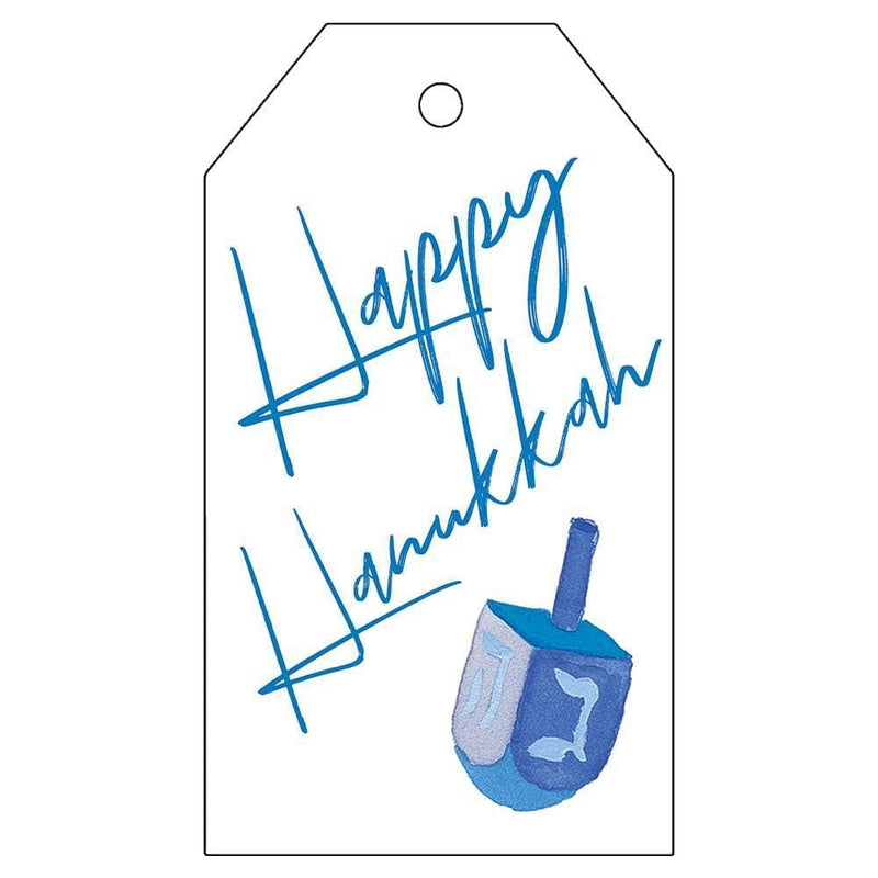 Happy Hanukkah Classic Foil Gift Tags - 4 Per Package - Shelburne Country Store