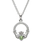 August Claddagh Birthstone Necklace with Swarovski Crystals - Shelburne Country Store