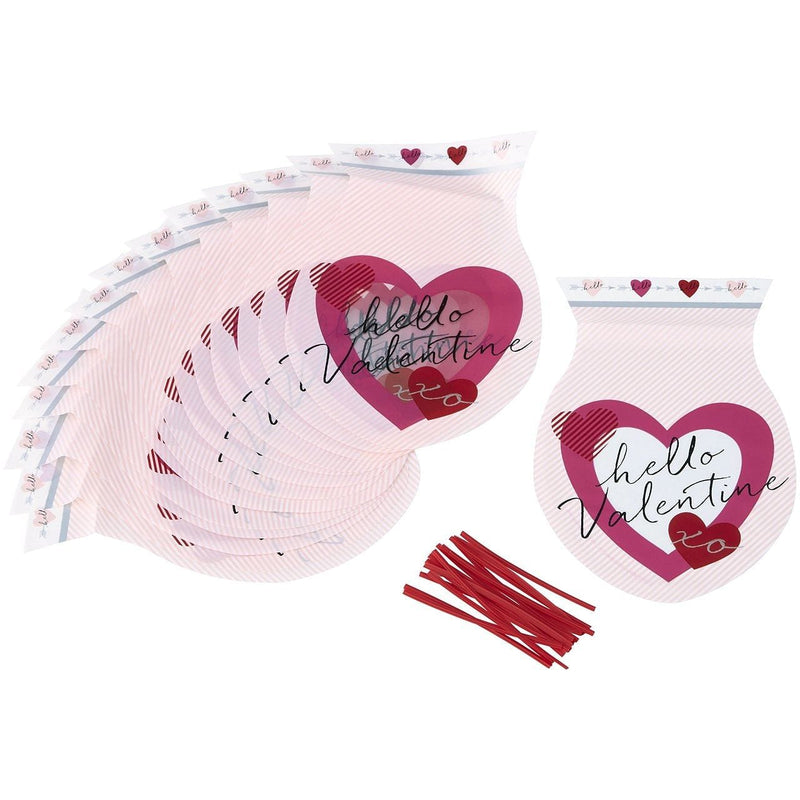 Wilton Hello Valentine Treat Bags, 15 Count - Shelburne Country Store