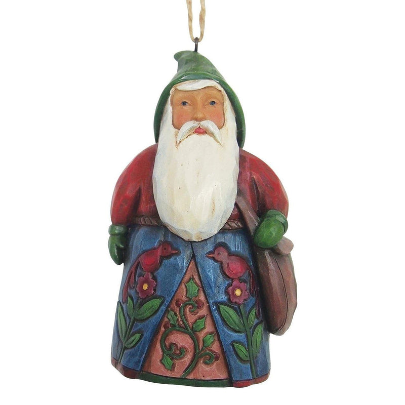 Jim Shore Heartwood Creek Folklore Santa With Bag Stone Resin Hanging Ornament - Shelburne Country Store