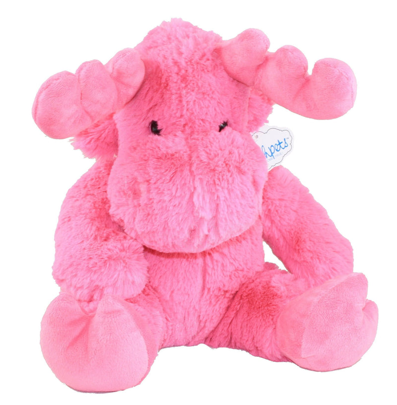 14 inch Sitting Pink Moose - Shelburne Country Store