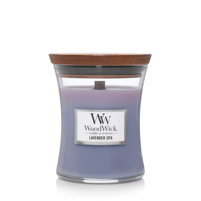 Woodwick Hourglass Jar 9.7 Ounce Candle -  Lavender Spa - Shelburne Country Store