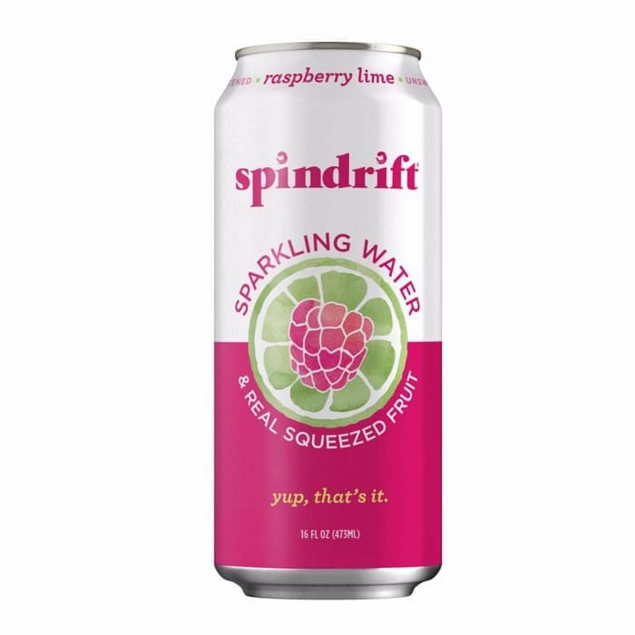 16 ounce Spindrift Sparkling Water And Real Squeezed Fruit -  Raspberry Lime - Shelburne Country Store