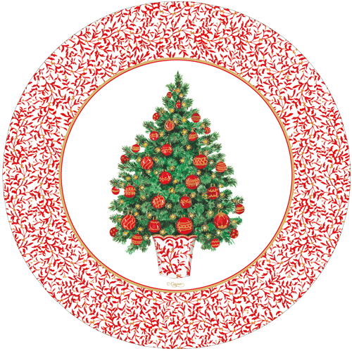 Decorated Tree - Salad/Dessert Plates - Shelburne Country Store