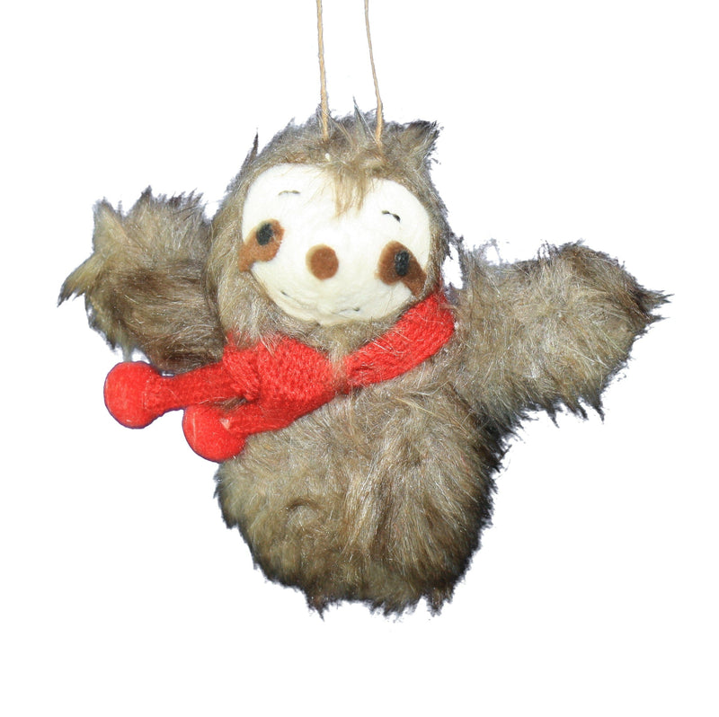 Plush Sloth Ornament -  Girl - Shelburne Country Store