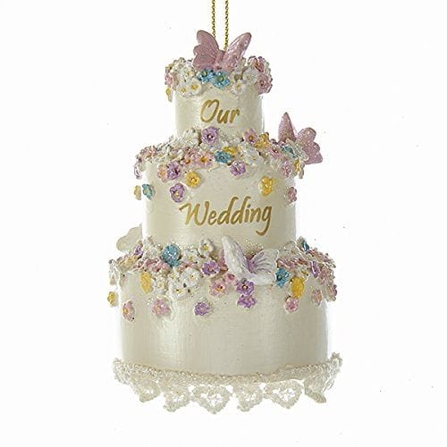 3 inch Resin Our Wedding Cake Ornament - Shelburne Country Store