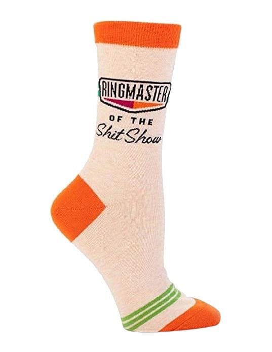 Ringmaster Of The Shit Show Women's Crew Socks - Shelburne Country Store