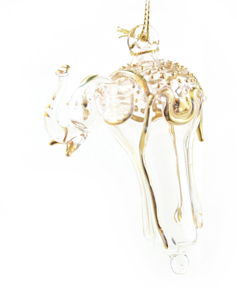 Small Gold Elephant Ornament - Shelburne Country Store