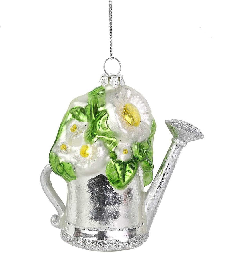 Magnolia Garden Watering Can Hanging Ornament - Shelburne Country Store