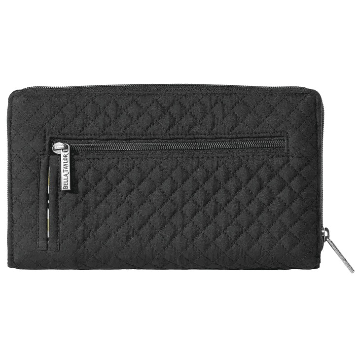 Solid Black Rfid Cash System Wallet - Shelburne Country Store