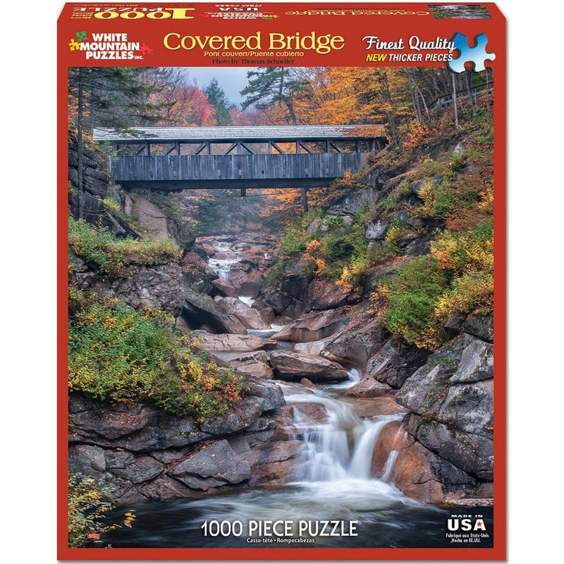 Covered Bridge Puzzle  - 1000 Piece - Shelburne Country Store