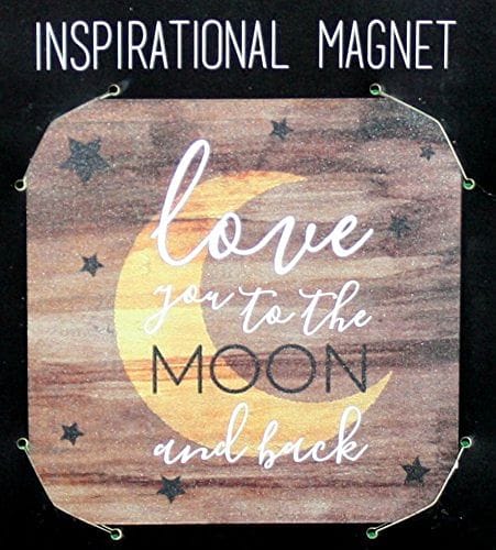 Flexible 3.5 X 3.5 Inspirational Magnets (Love You To The Moon And Back) - Shelburne Country Store