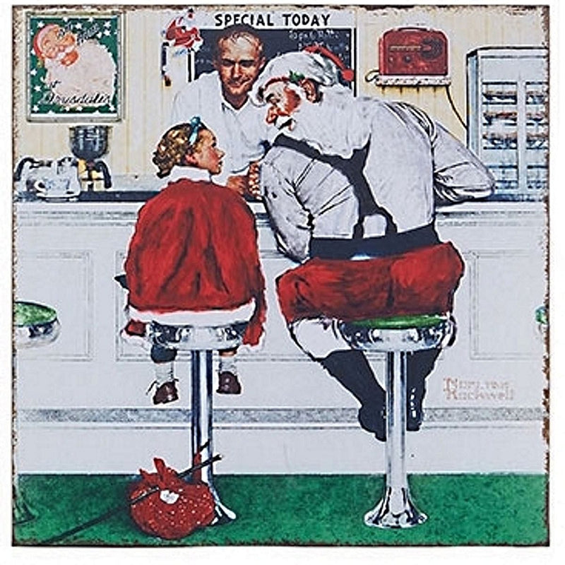 Runaway - Santa at the Diner Wall Art Boy - Shelburne Country Store