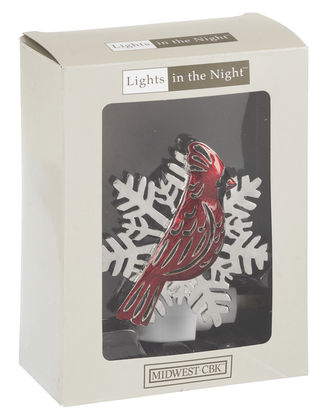 Cardinal & Snowflake Night Light - Shelburne Country Store