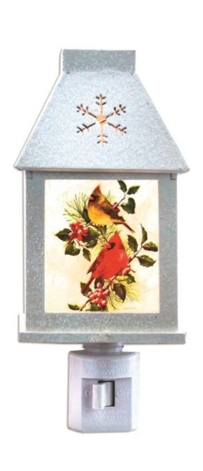 Cardinal with Holly Night Light - - Shelburne Country Store