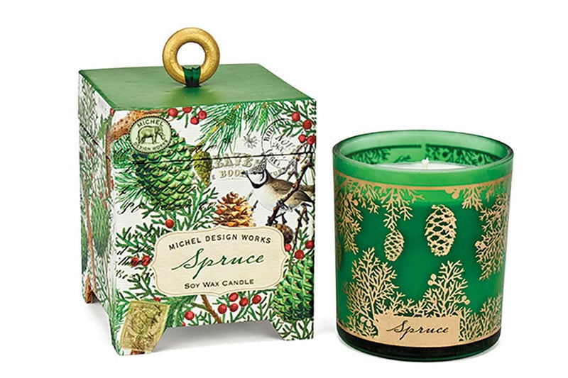 Gift Boxed Soy Wax Candle - 6.5 Ounce - Spruce - Shelburne Country Store