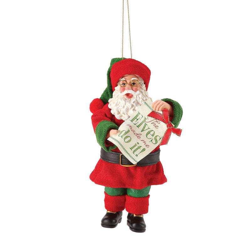 The Elves - Santa Ornament - Shelburne Country Store