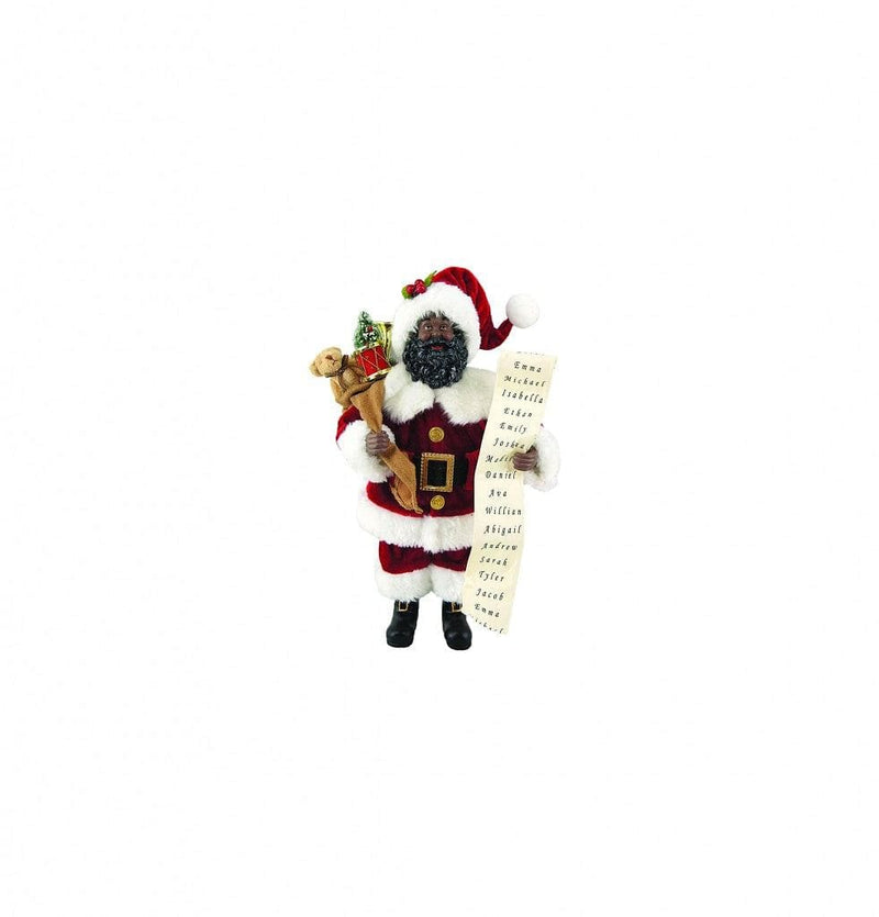 9 inch African American Santa - Shelburne Country Store