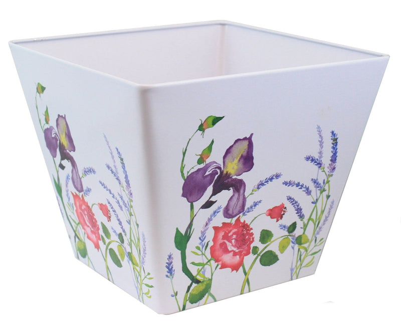 Crabtree & Evelyn Large Tin Planter - Iris - Shelburne Country Store