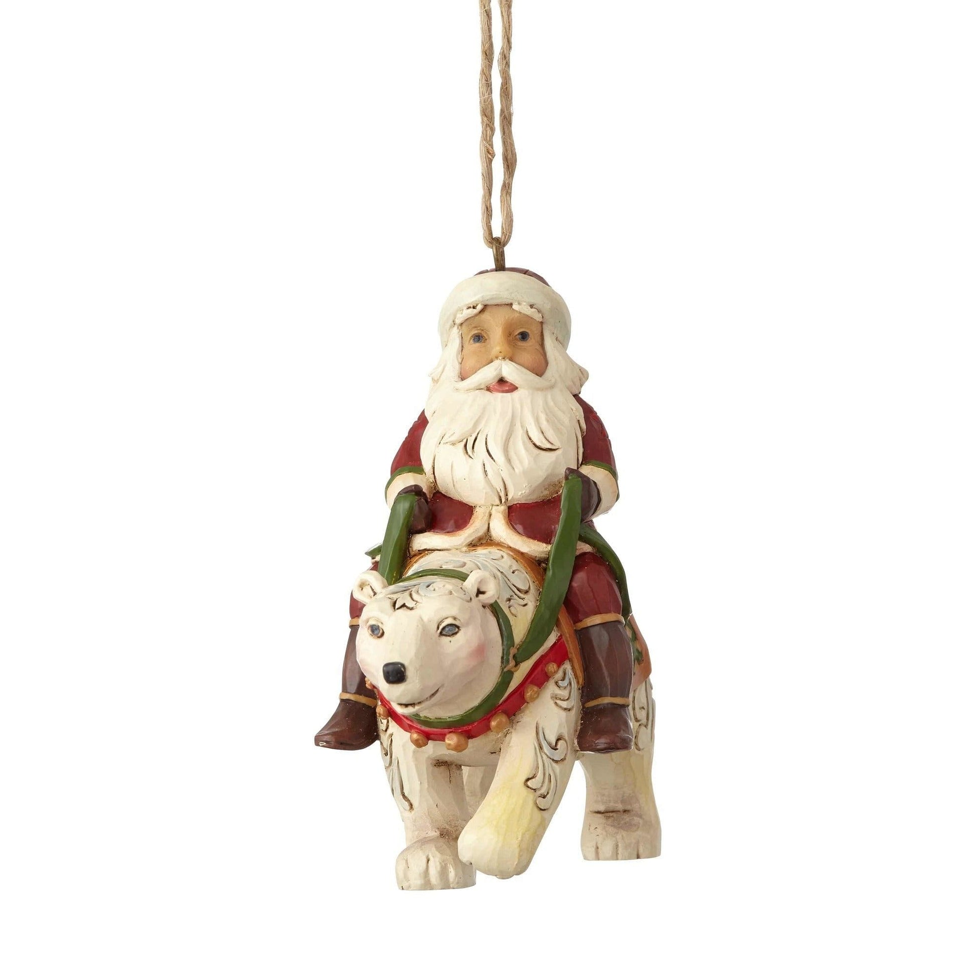 Santa Riding a Polar Bear - Shelburne Country Store
