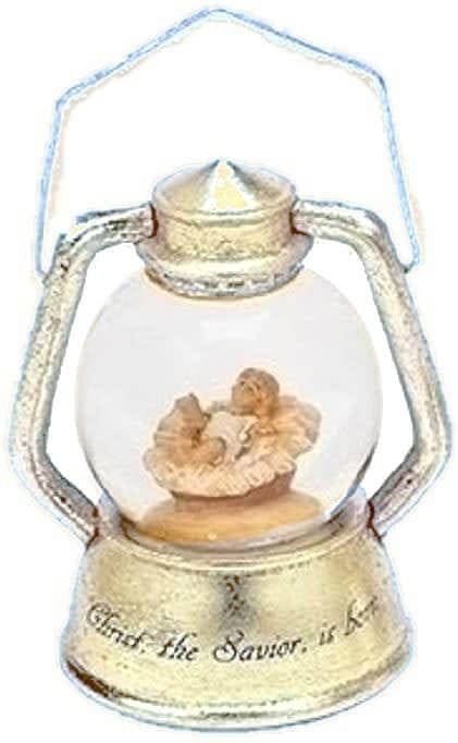 Baby Jesus 45mm Lantern Glitterdome - - Shelburne Country Store