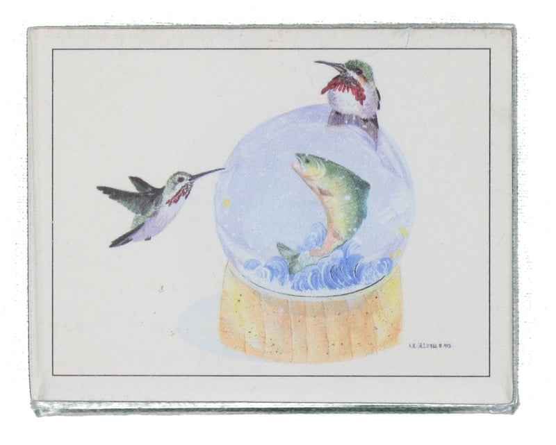 Fish Globe with Hummingbirds Magnet - Shelburne Country Store
