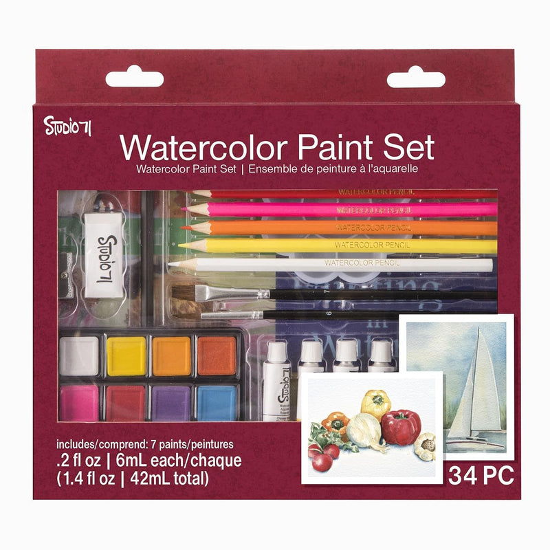 Studio 71 Getting Started Watercolor Set - 34 pieces - Shelburne Country Store