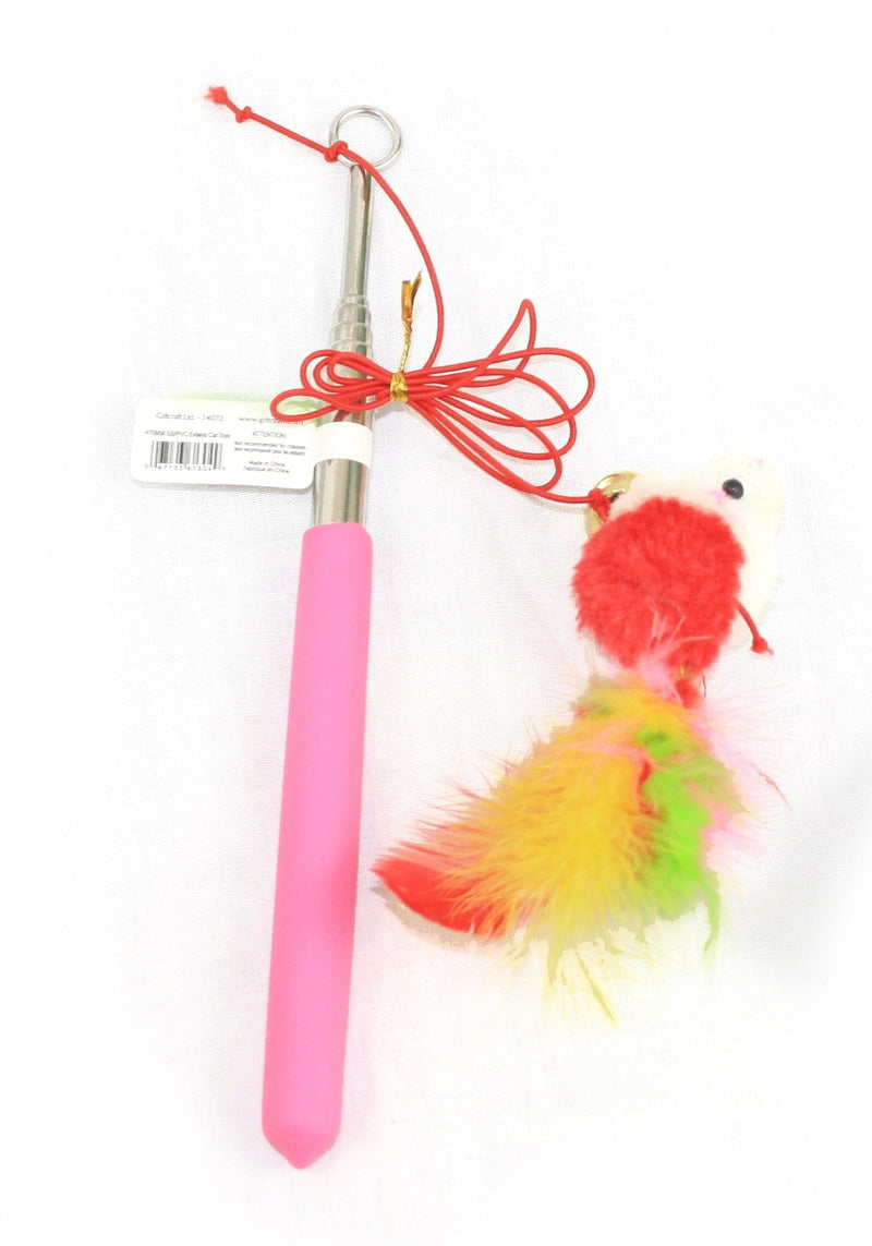 Extendable Feather Cat Toy - - Shelburne Country Store