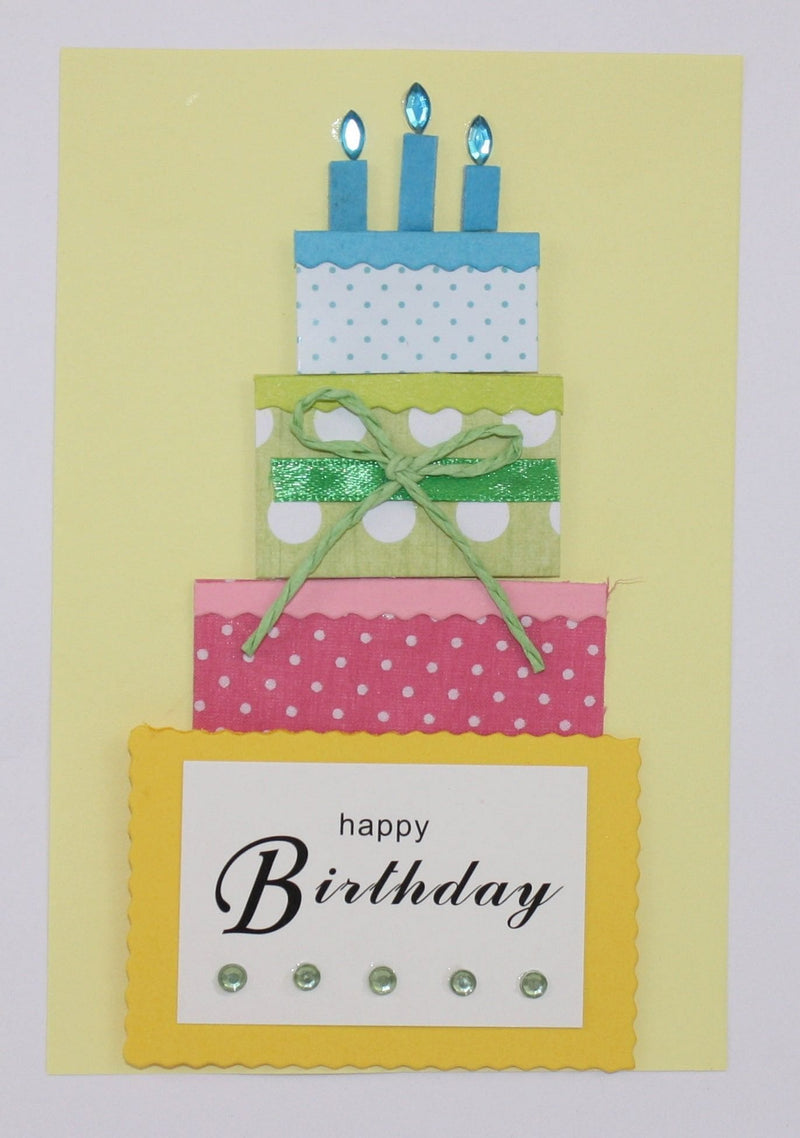 Handmade Embellished Birthday Celebration Card - - Shelburne Country Store
