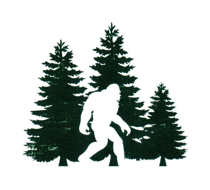 Big Foot In Front Of Trees Sticker - Shelburne Country Store