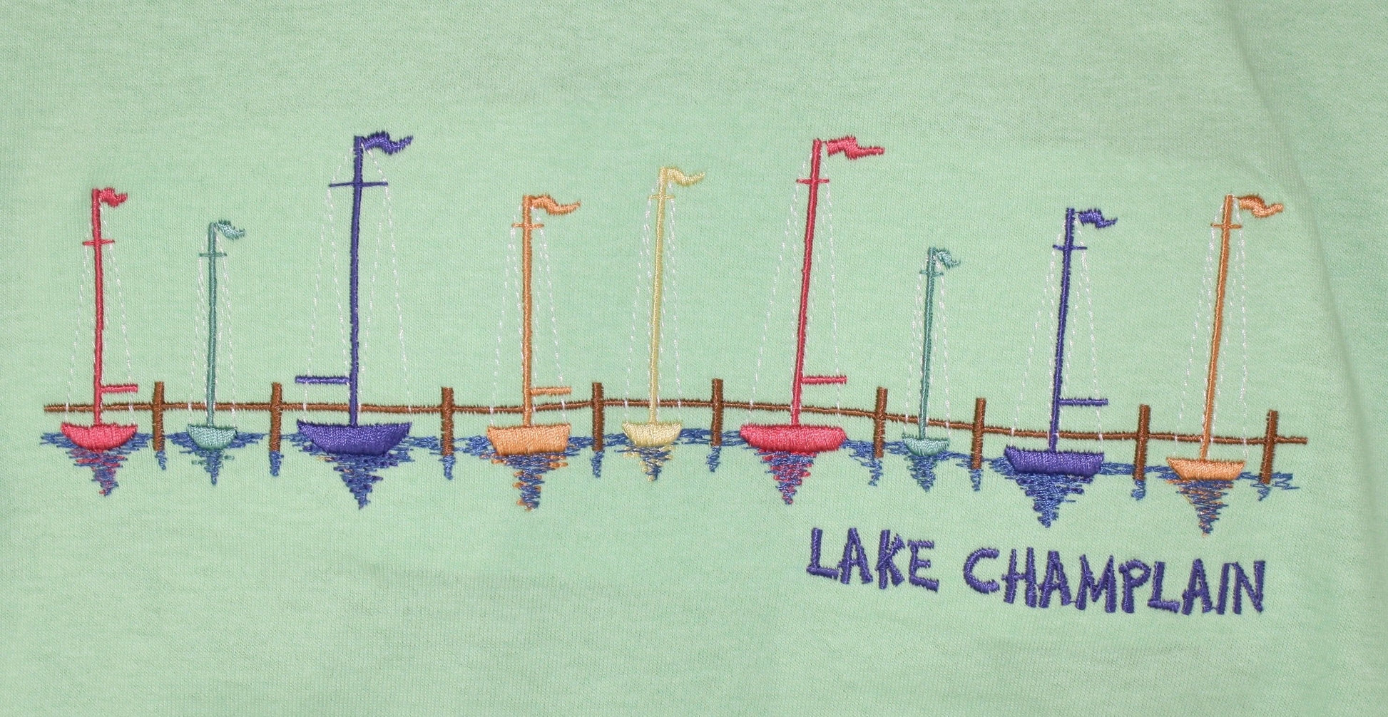 T-Shirt Lake Champlain Sailboat - - Shelburne Country Store