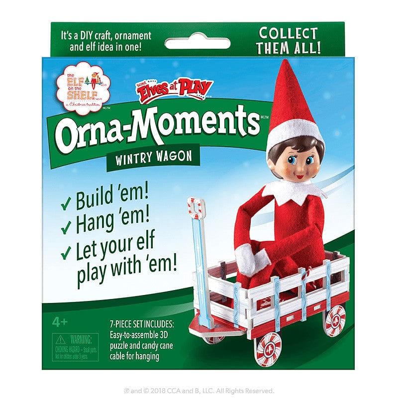 Orna-moments Scout Elf Wintery Wagon - Shelburne Country Store