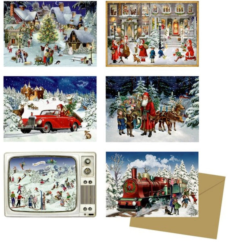 Miniature Nostalgic Advent Calendar Card - - Shelburne Country Store
