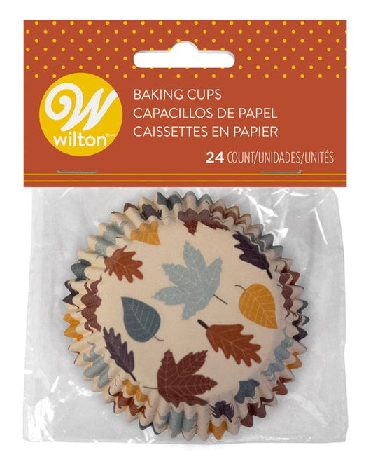 Autumn Baking Cup Leaves Standard Size - 24 Count - Shelburne Country Store